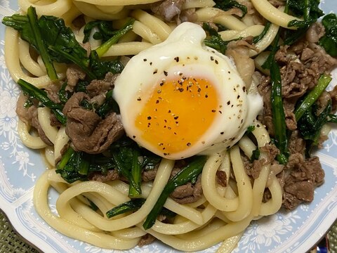 すき焼き風うどん